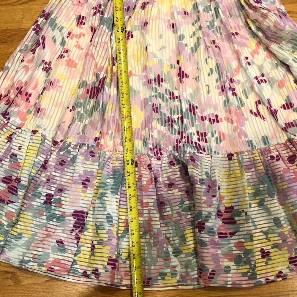 NWOT kate spade Pastel Floral Ruffle-Sleeve Dress in Multi pastel colors - Picture 10 of 14